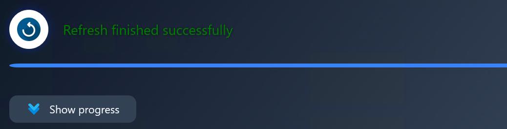 Refresh Workspace shortcut