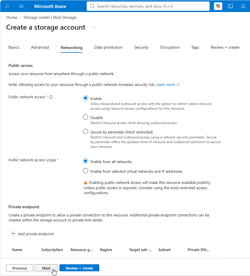 Configure network settings