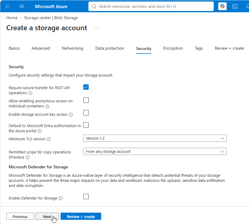 Configure Security