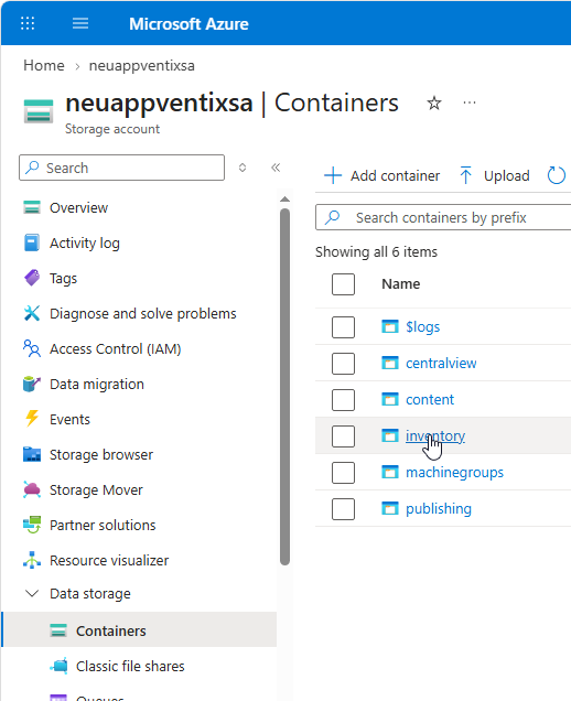 Select a container
