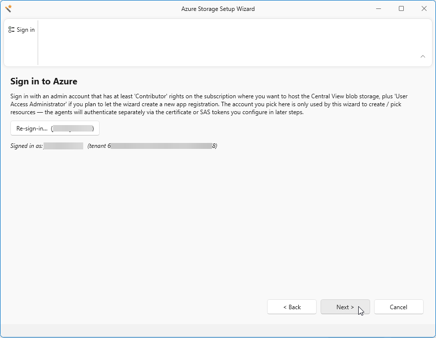 Start automatic configuration