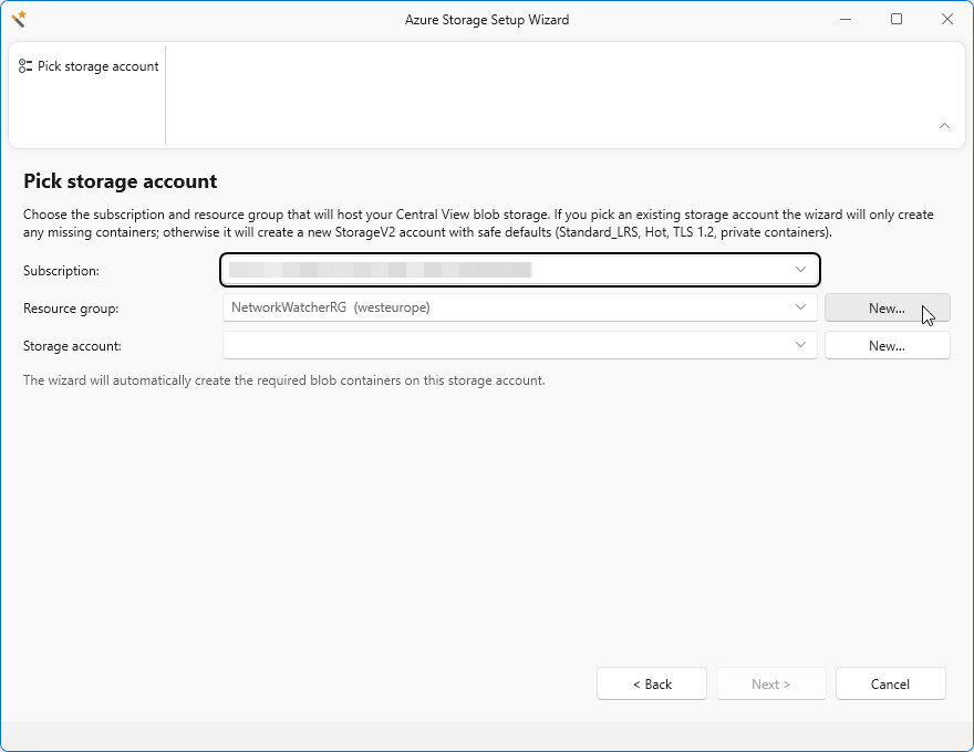 Select subscription