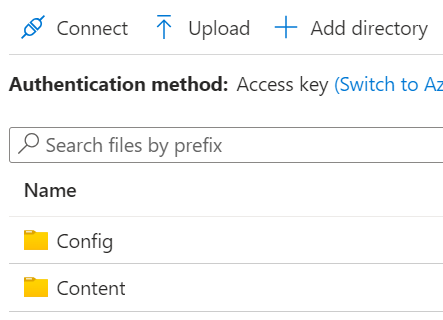 Access keys menu