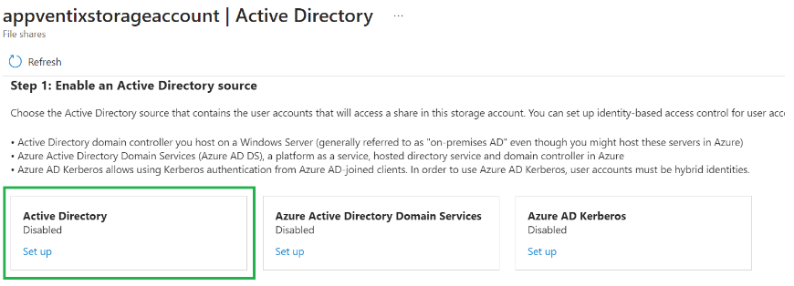 Join share to Active Directory