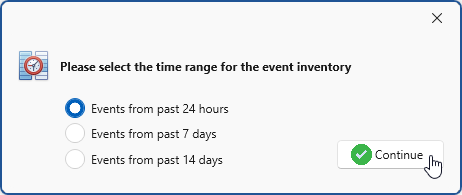 Select timeframe