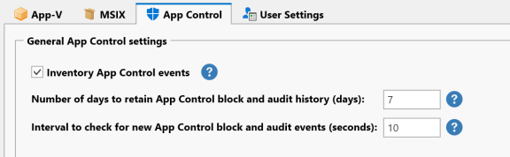 General settings