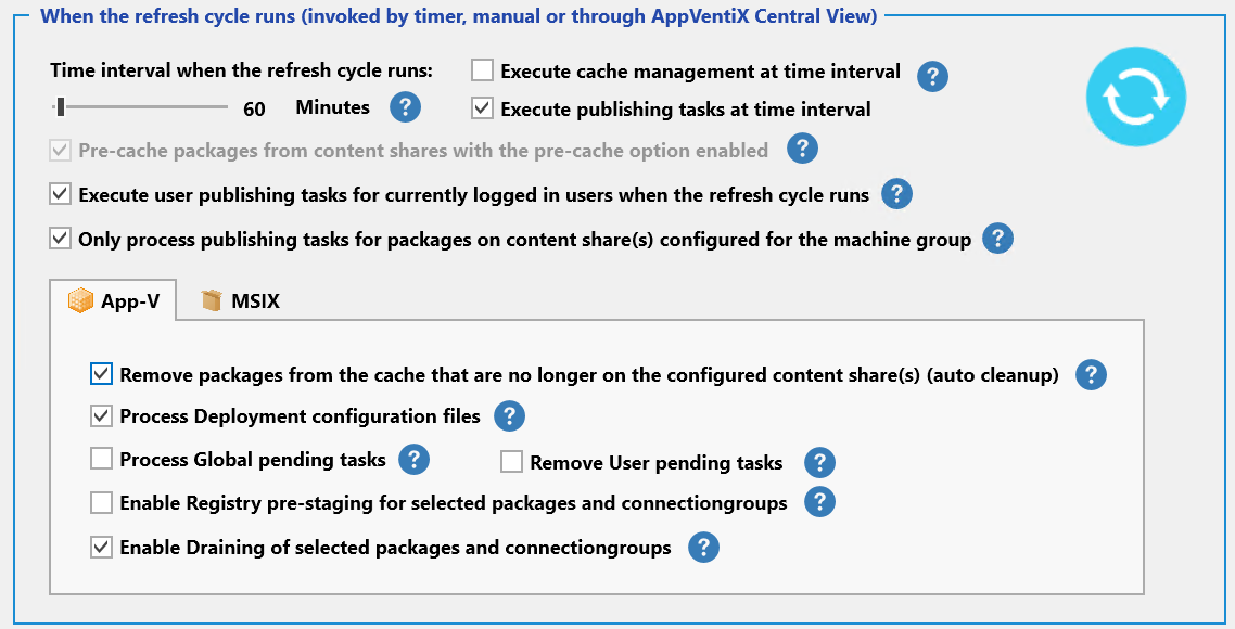 Machine start clear cache