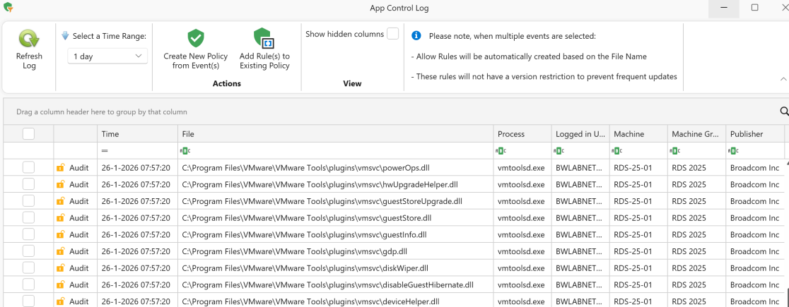 Create New Policy button