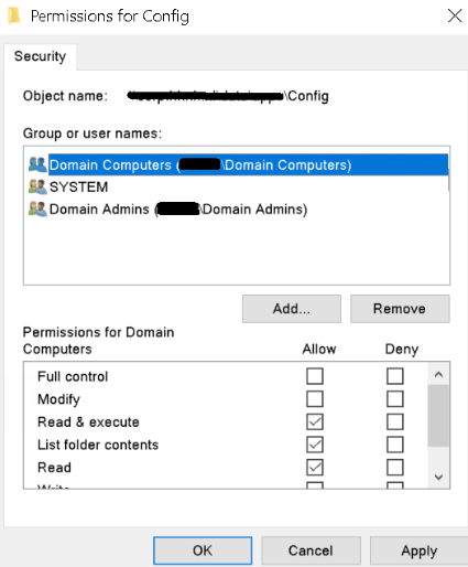 Share permissions in Central View
