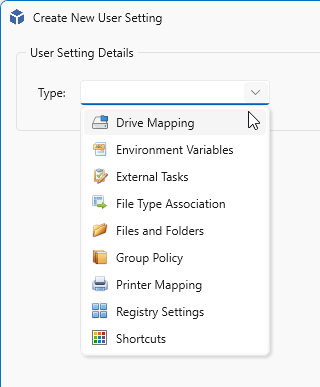Select User Setting
