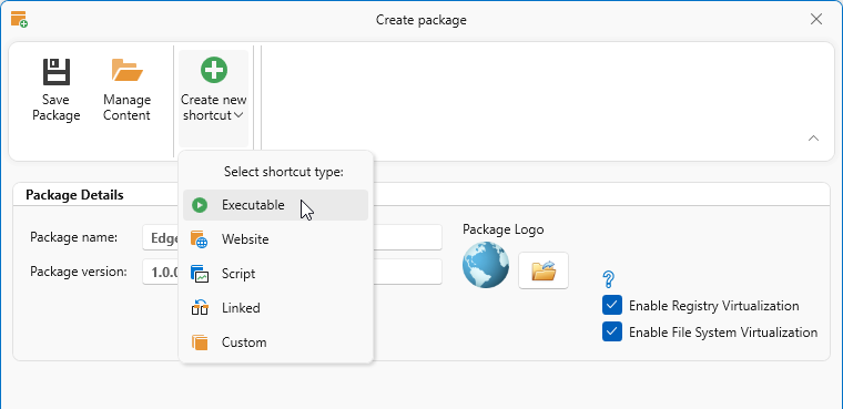 Enter Package Name