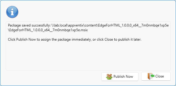 Publish or Close