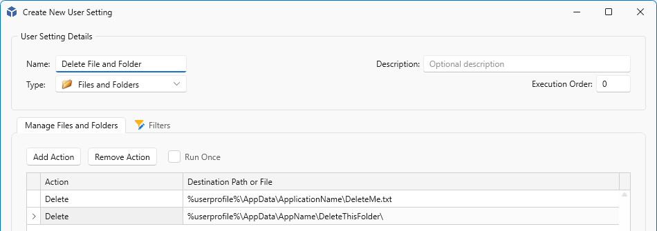 Delete Files and Folders