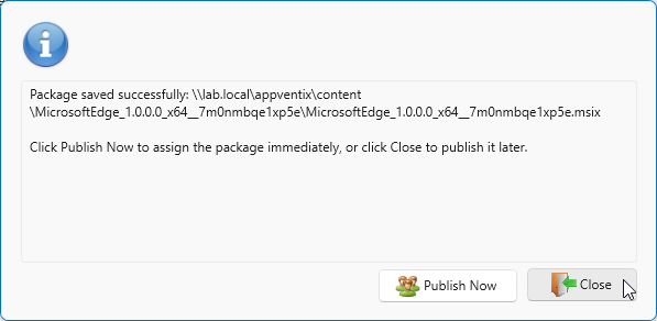 Close or Publish Shortcut