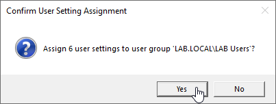 Confirm changes