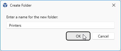 Enter Folder Name