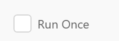 RunOnce option