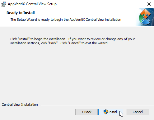 Start the actual installation