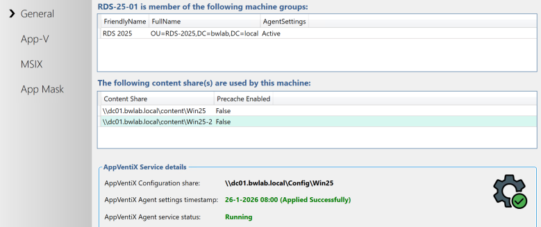 Agent GUI service state