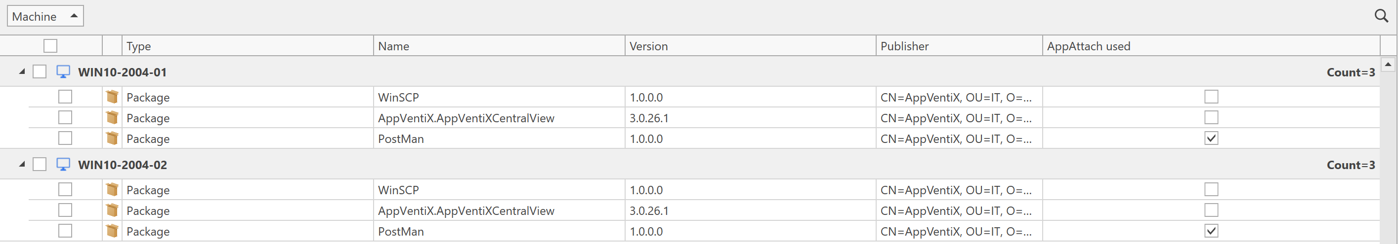 MSIX Inventory - AppVentiX 3.0.27