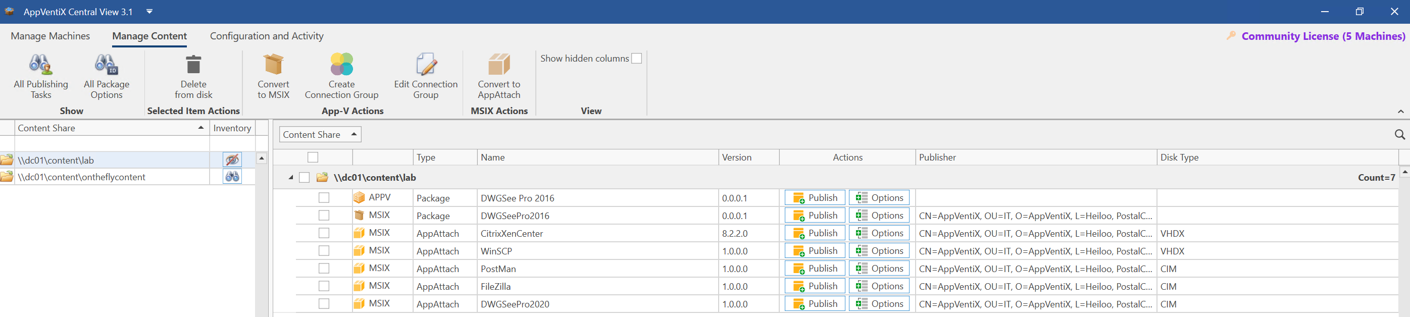 Content Inventory - AppVentiX 3.1.24