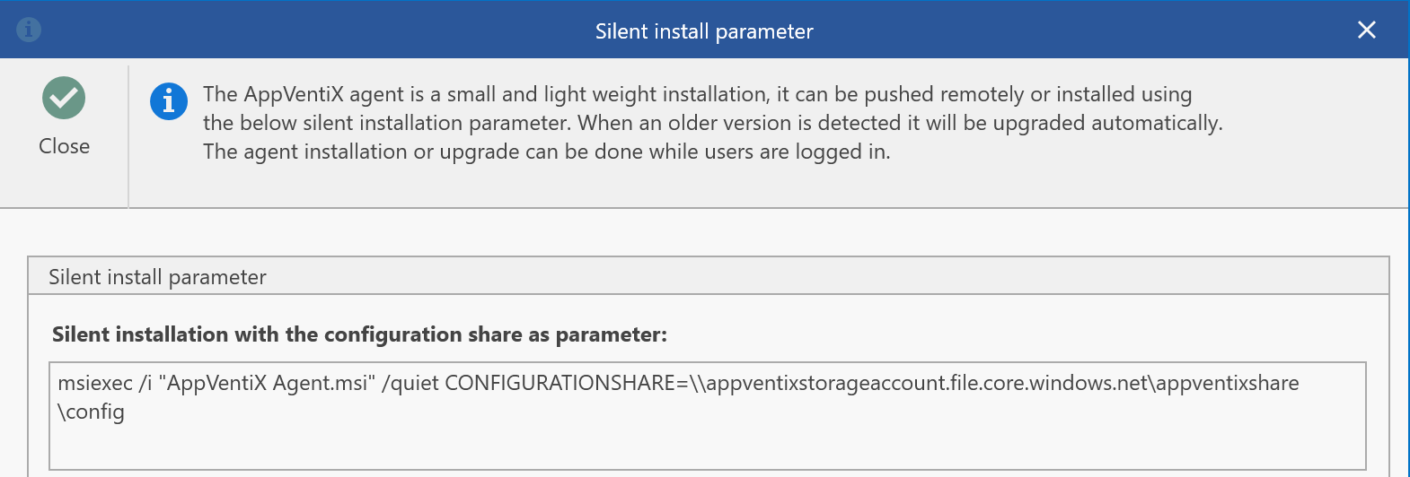 silent install - AppVentiX 3.6.36