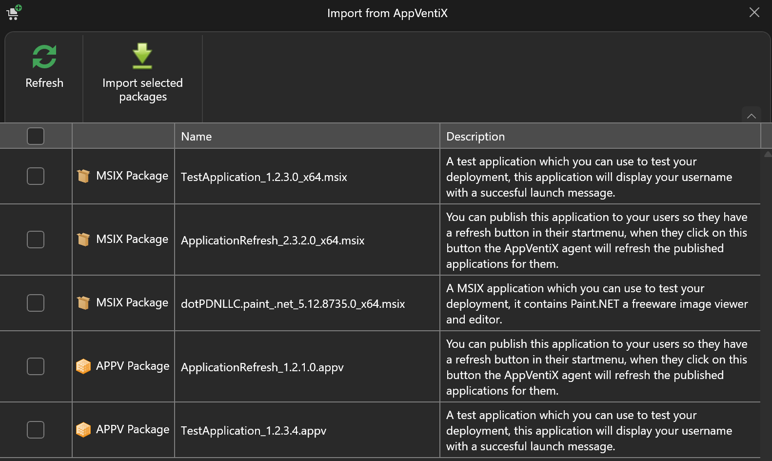 Import AppVentiX - AppVentiX 3.7.25