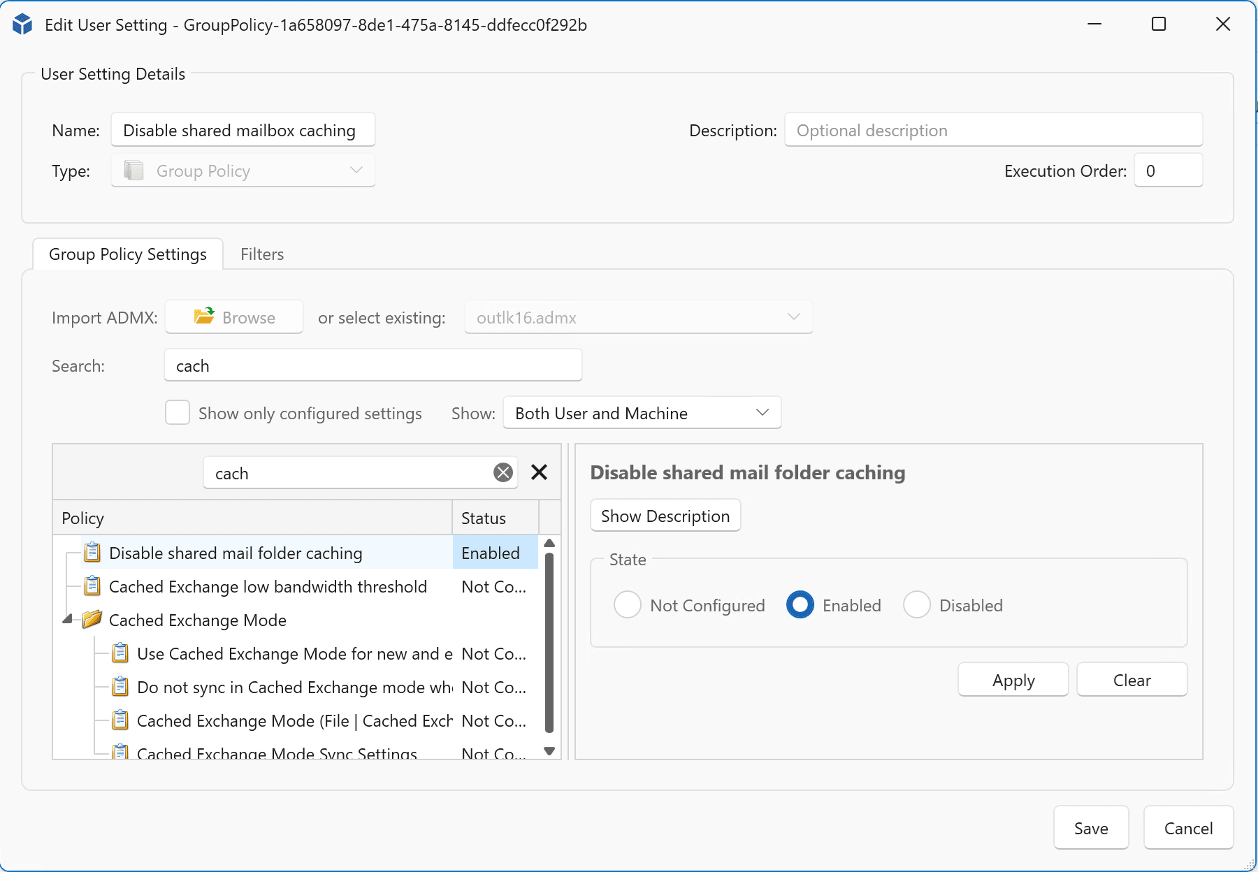 Grouppolicies - AppVentiX 5.0.26