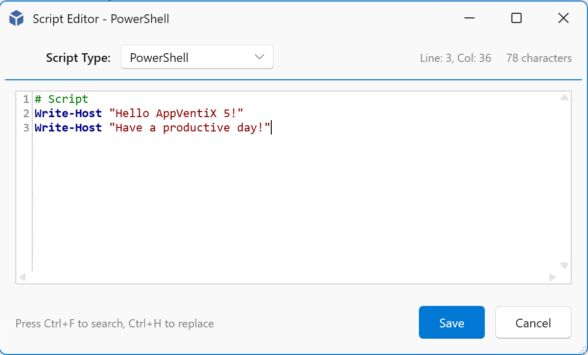 Embeddedscripts - AppVentiX 5.0.26