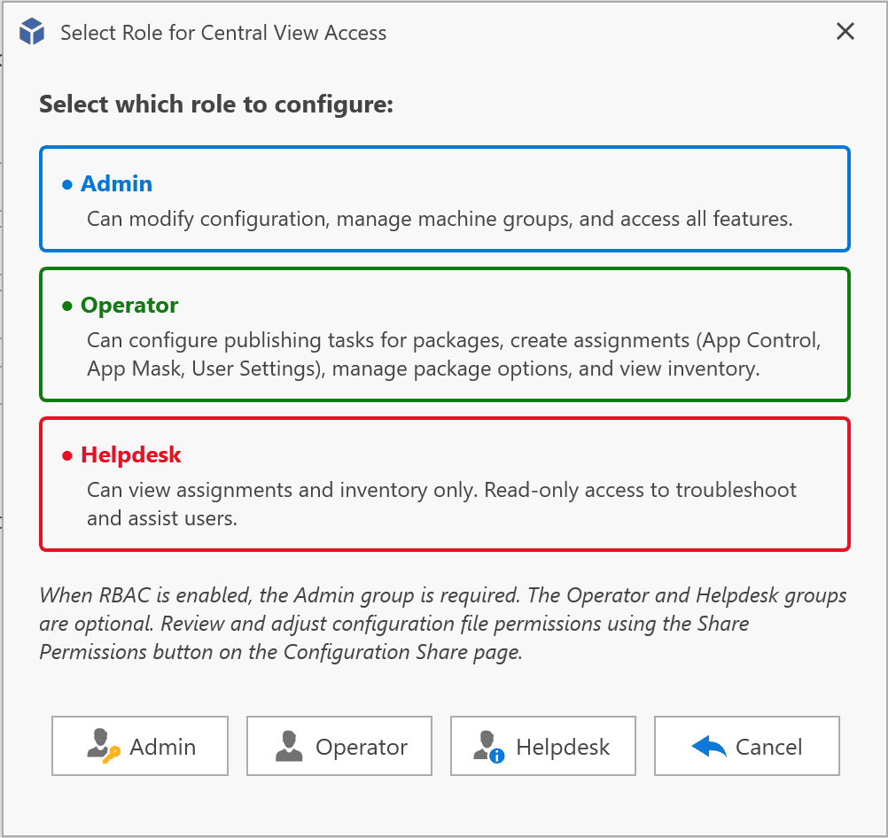 RBAC - AppVentiX 5.0.26